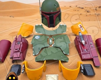 Boba Fett Repainted The Mandalorian s2 full armor kit for Star Wars cosplay