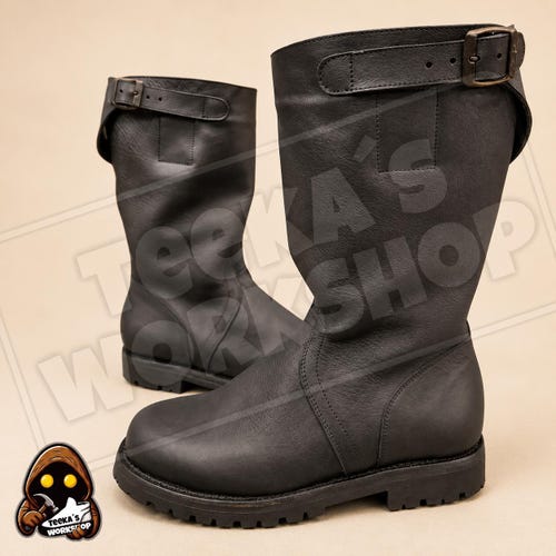 Imperial TIE Pilot Boots | Handmade Leather Costume Boots | Premium Footwear cosplay Star Wars