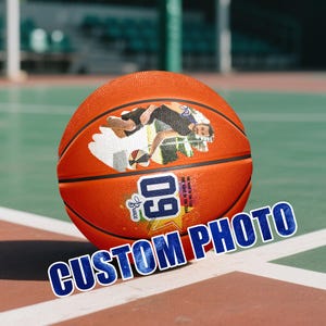 Custom Photo Basketball, Personalized Team Name Basketball, Coach Gifts, Basketball Team Gifts, Graduation Gifts, Basketball Gifts to Fans