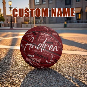 Custom Name Basketball, Team Basketball with Name, Coach Gifts, Team Gifts, Gifts for Fans, Unique Gifts for Boyfriend, Birthday Gifts