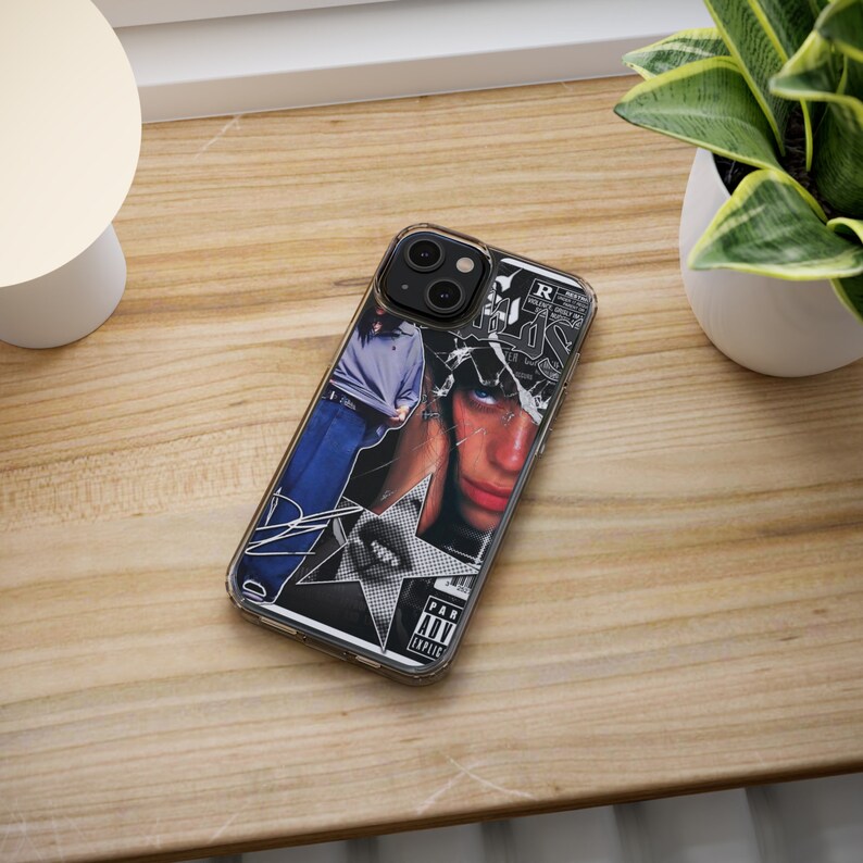 IPhone 11, 12, 13, 14 Pro Max Case Billie Eilish, Clear Phone Case