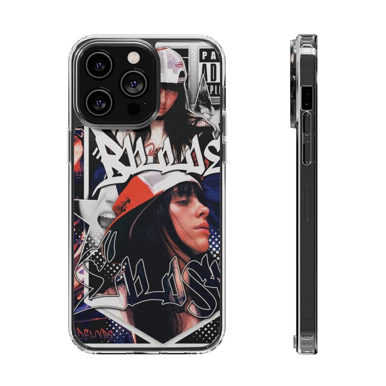 IPhone 11, 12, 13, 14 Pro Max Case Billie Eilish, Clear Phone Case
