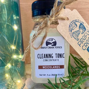 Natural All-Purpose Cleaning Tonic Spray | Herbal | Kitchen Bath Organic Multi-Purpose | Concentrate 16oz 32oz Rosemary Tea Chemical Free