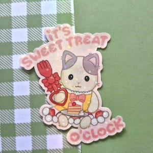 Sweet Treat O’clock | Strawberry Kitty Families Sticker