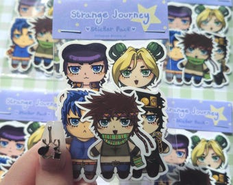 JoJo’s Strange Journey Sticker Pack | 9 Stickers