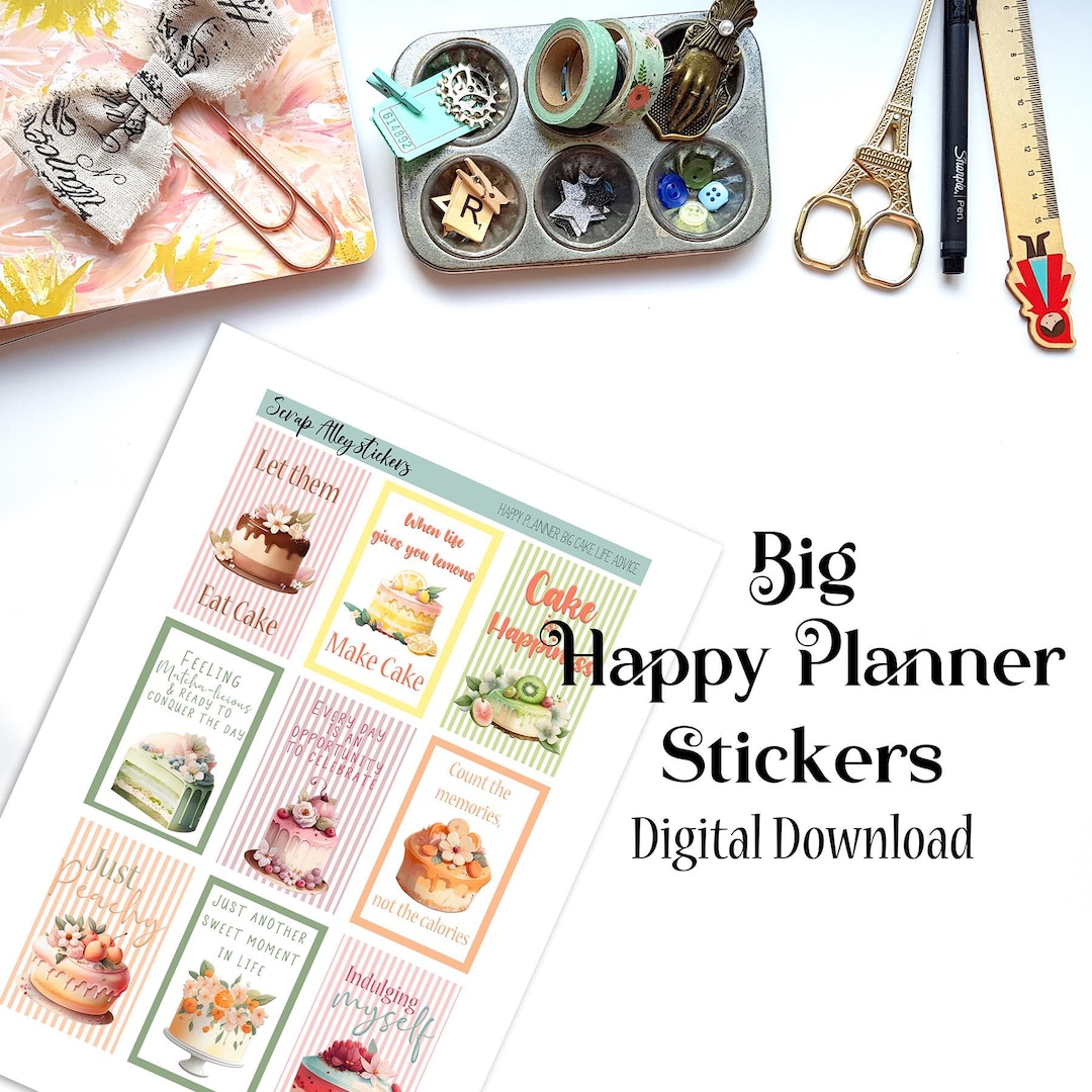 Happy Planner - Big - Printable - Stickers - Italy - Travel - Digital