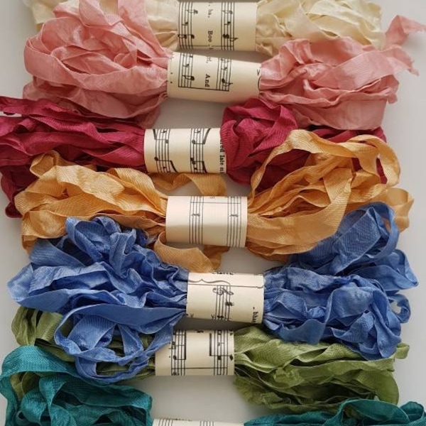 Seam Binding Ribbon - Crinkled -Various Colours