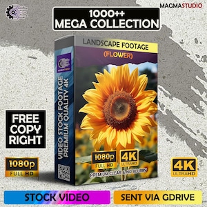 1000++(4K) FLOWER Stock Footage - Editing Stock - Colorful Flower Stock Footage ULTRA Hd