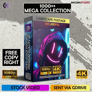 1000+ 4K Video Stock Footage VJ Loops - Landscape Format