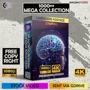 1000++(4K) 4K Digital Stock Footage | Futuristic Data, Technology, Abstract Background Video