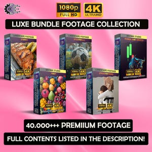 Luxe Bundle FOOTAGE COLLECTION ! 40.000+++  Stock Footage Bundle | HD & 4K Video Library