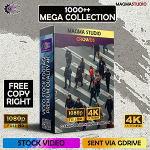 1000++(4K) Crowd Stock Footage | People Walking, City Streets, Festival & Event Video