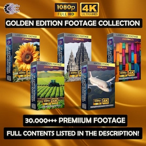 GOLDEN Footage Collection ! 30.000+++ Stock Footage Bundle | 4k & HD Video Pack