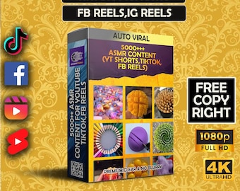 5000++(4K) ASMR Packages Copyright Free SATISFYING Videos  - Content for Shorts and Reels