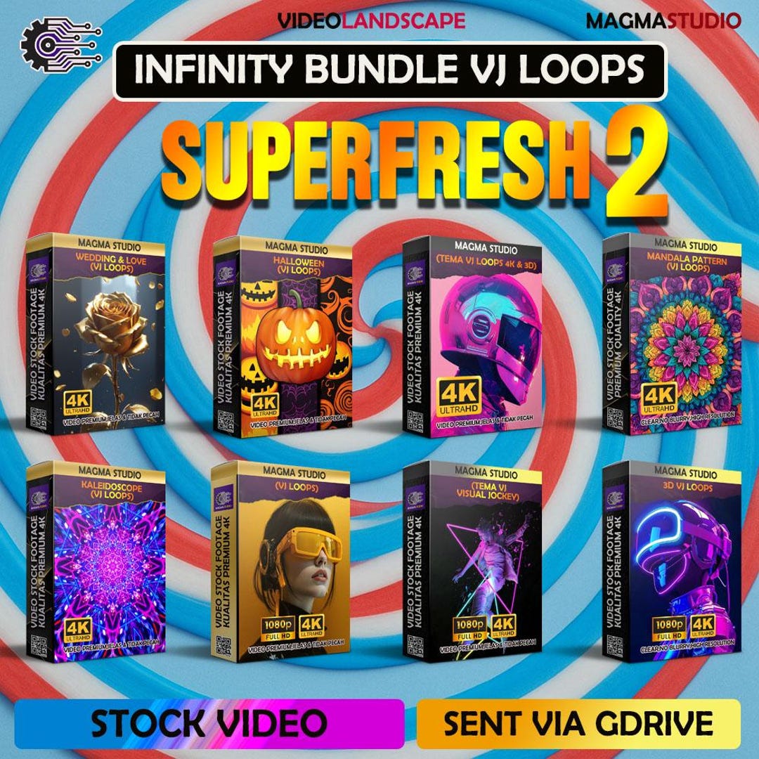 7100+ VJ Loops Collection: 4K Visuals & Video Backgrounds - Etsy