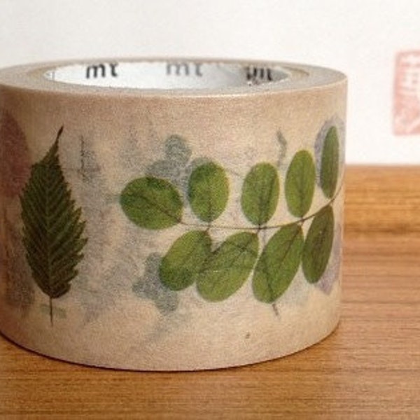 2012 limited edition mt washi masking tape - pressed flowers and leaves