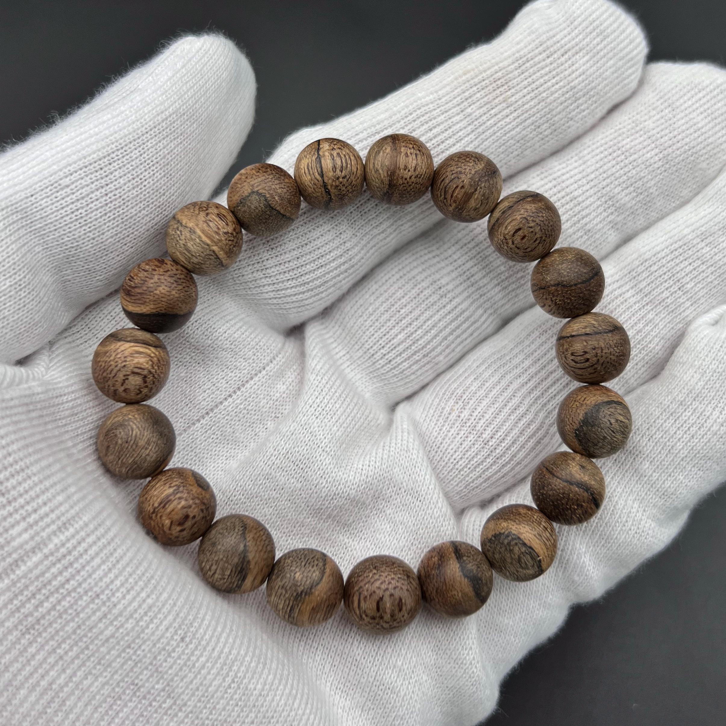 VIP Bracelet Natural Khanh Hoa Vietnam Agarwood 100% Wild Forest Genuine Oud | Special Gifts | 10mm - OUDGOVTVN01