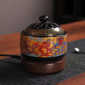 Electric Incense Burners | Agarwood & Essential Oil Heater | Multi-Functional Incense Burner for Powder, Chips, and Oil - EIB003