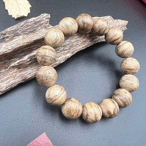 Agarwood Wild Forest TOC Genuine Oud 100% Natural Agarwood Vietnamita Pulseira de altíssima qualidade | Presentes Especiais | 12 mm - OUDGO013