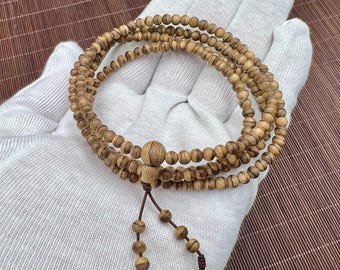 Bracelet Vietnam Agarwood Beaded 4mm Khanh Hoa - 100% Pure Forest Agarwood - 216 Beads (Auspicious Number) - Sweet Aroma OUDGOVC14