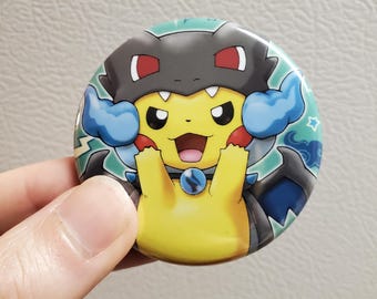Charizard X Poncho Pikachu | Fridge Magnet