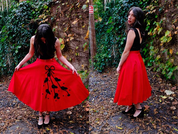 Deadstock Cold Rayon Circle Skirt