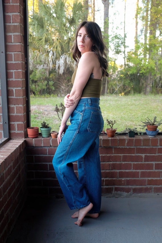 Riveted by Lee Wide Leg Carpenter Jeans 90's 1990's Medium Wash