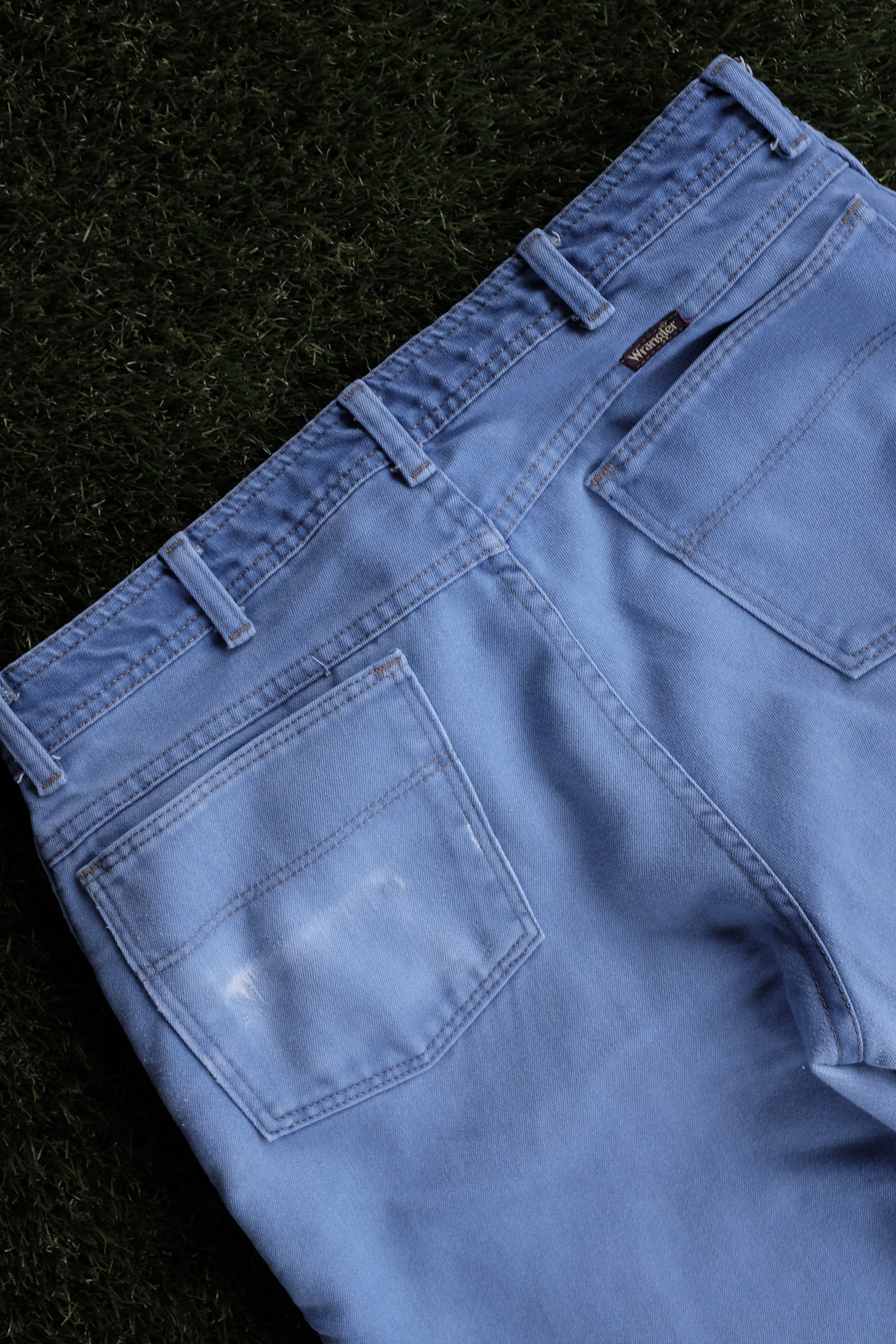 70's 80's Light Wash Wranglers Vintage Worn in Denim Pants Size 34 ...