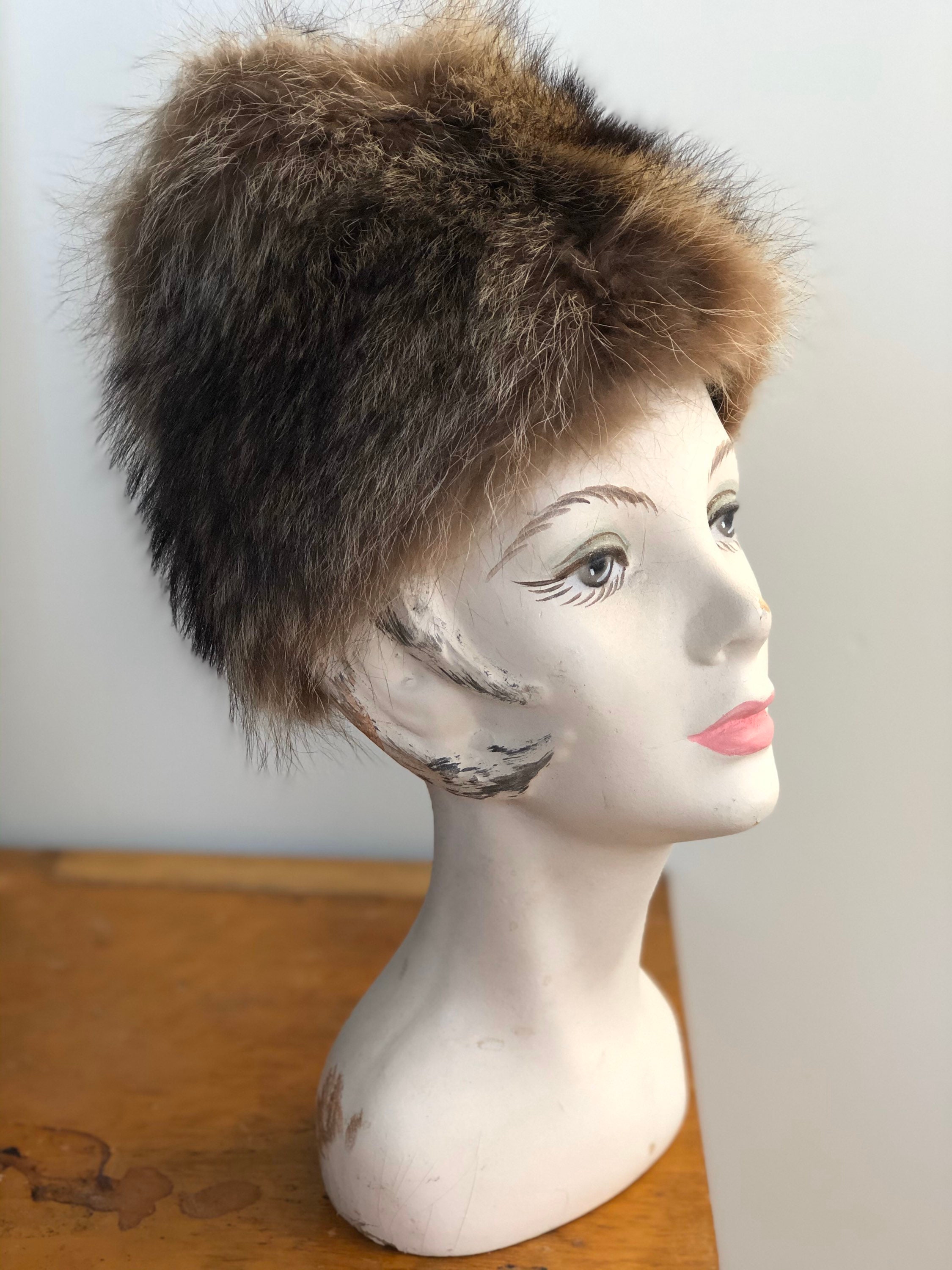 Vintage fluffy furry hat Marshall Fields furgora and scarf set Marshall Field Fur - Etsy main image 3
