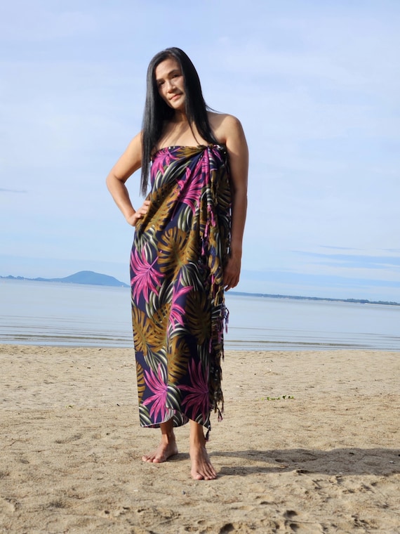 Pareo Costumi E Copricostumi Pareo Copricostume Tropicale Lagoon Wrap