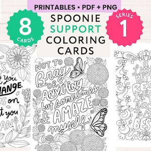 Spoonie affirmation cards | Chronic illness cards | Invisible illness card | Chronic fatigue affirmations | Chronic illness affirmations