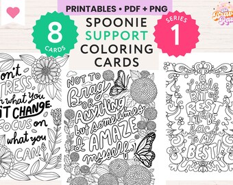 Spoonie affirmation cards | Chronic illness cards | Invisible illness card | Chronic fatigue affirmations | Chronic illness affirmations