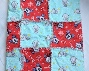 Disney Mickey Minnie Dumbo baby ragtime quilt