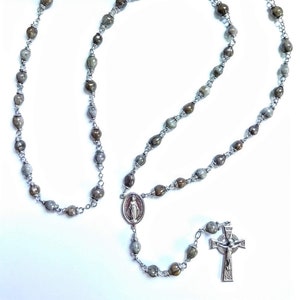 Job&#39;s Tears Rosary Wire-Wrapped