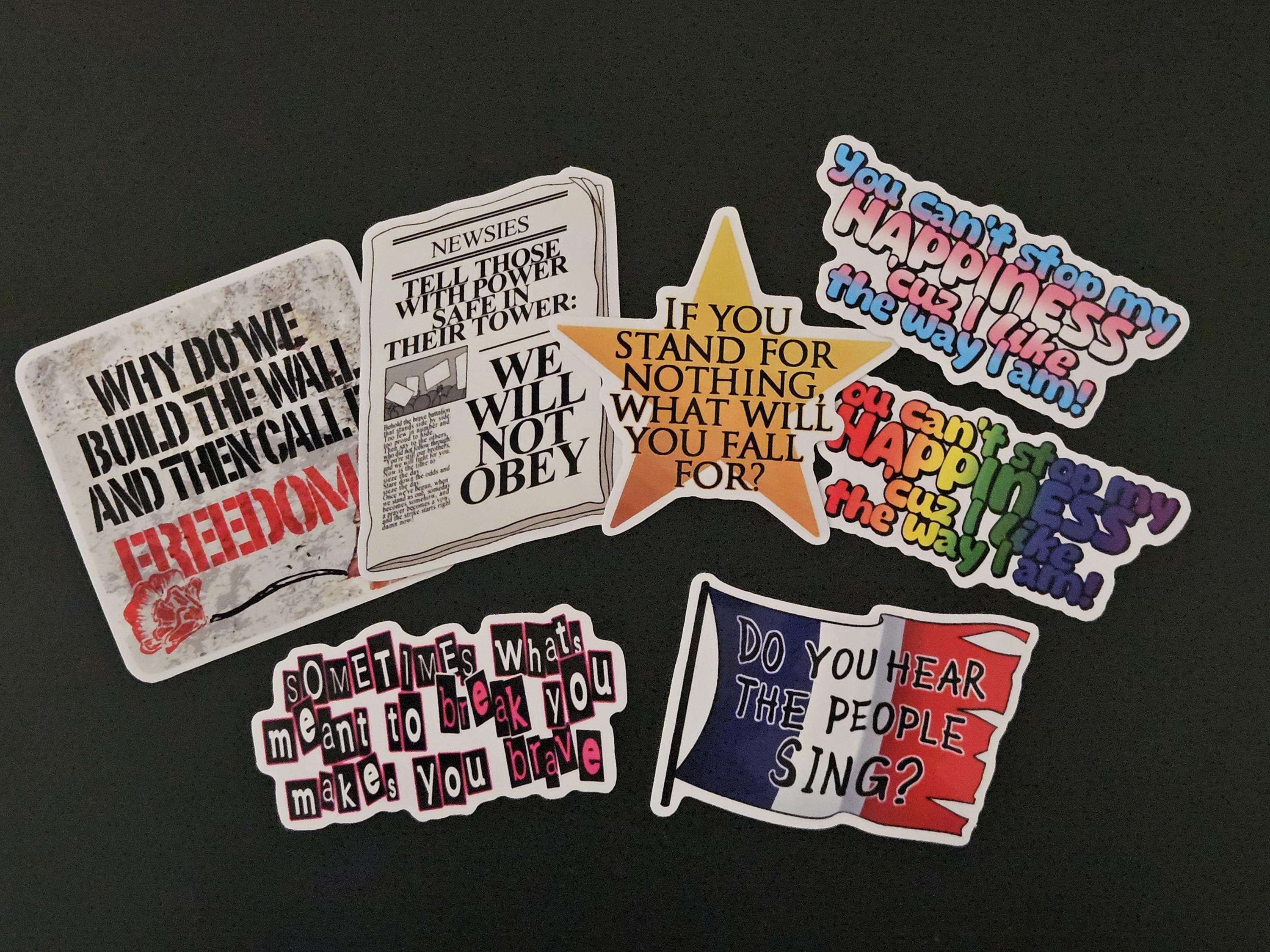 Broadway Resist Stickers - Etsy