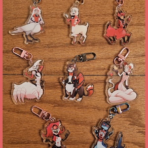 Hazbin Taur Keychains
