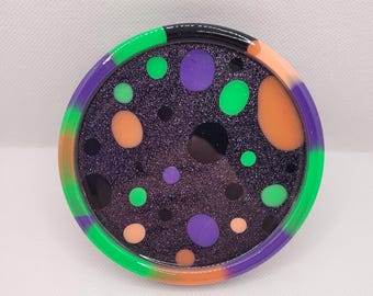 Halloween coaster, coaster, resin coasters, resin coaster, spooky coasters, cute halloween coasters, colorful coasters