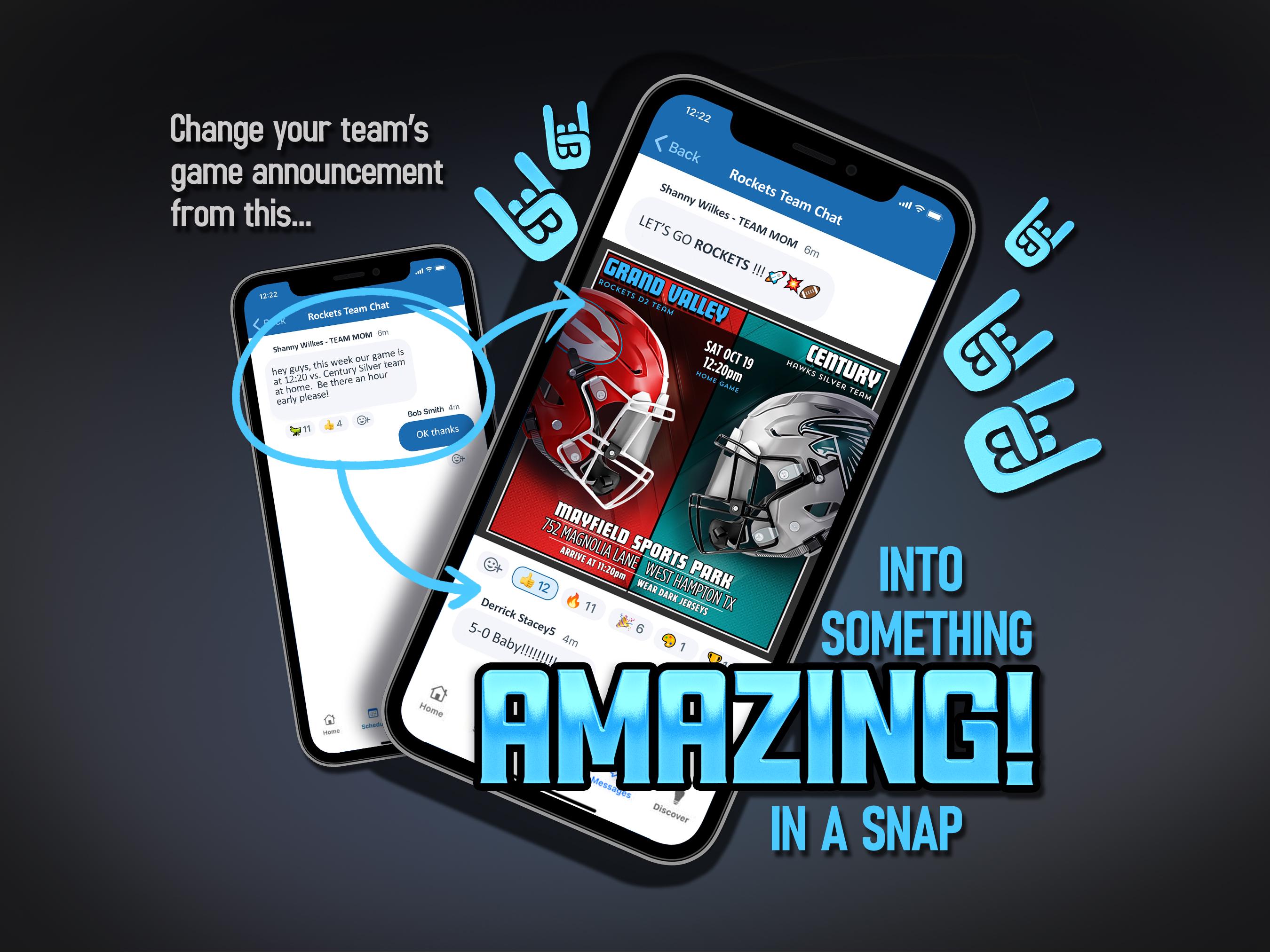 Editable Game Reminder Template: Canva Football Reminder, Sports Team ...