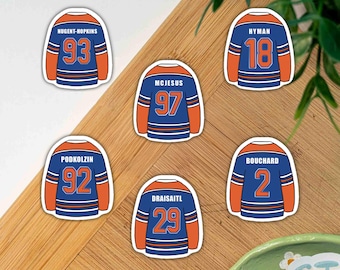 Edmonton Hockey Stickers McJesus Jersey Sticker Sports Fan Gifts