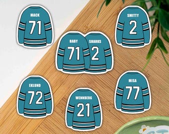 Sharks Stickers Baby Sharks Hockey Sticker California Ice Hockey Fan Gift