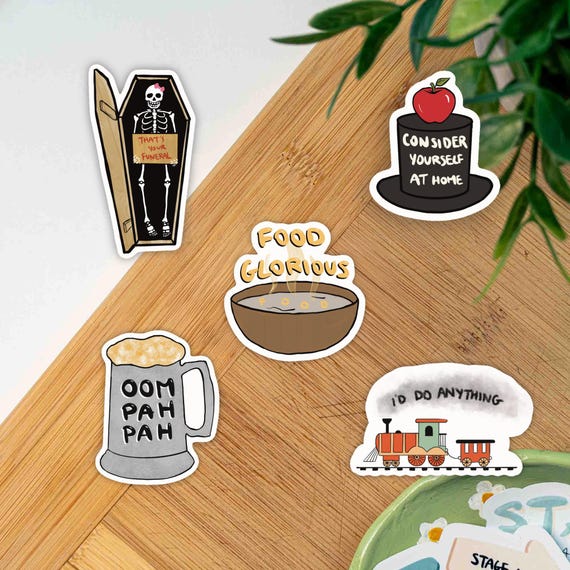 Oliver Twist Musical Theatre Sticker: Food Glorious Food, Actor Gift
