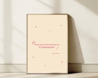 夏のロマンスに関する名言プリント　アナベル・モナハン著　読書好きのための壁掛けアート（PDFダウンロード）