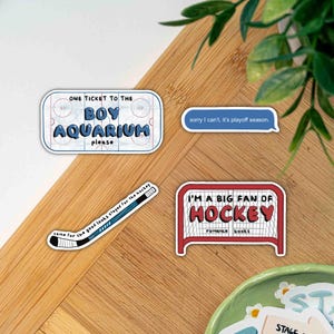 Hockey Romanze Aufkleber für Hockey-Mädchen von Hockey-Junge Aquarium Sport Romanze Aufkleber Lustige Hockeyaufkleber für Hockeyspieler Romanze