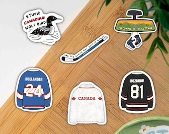 Verwarmde rivaliteitstickers Fanfavorietenpakket Canada fleece Shane en Ilya Wolf Bird Quotes