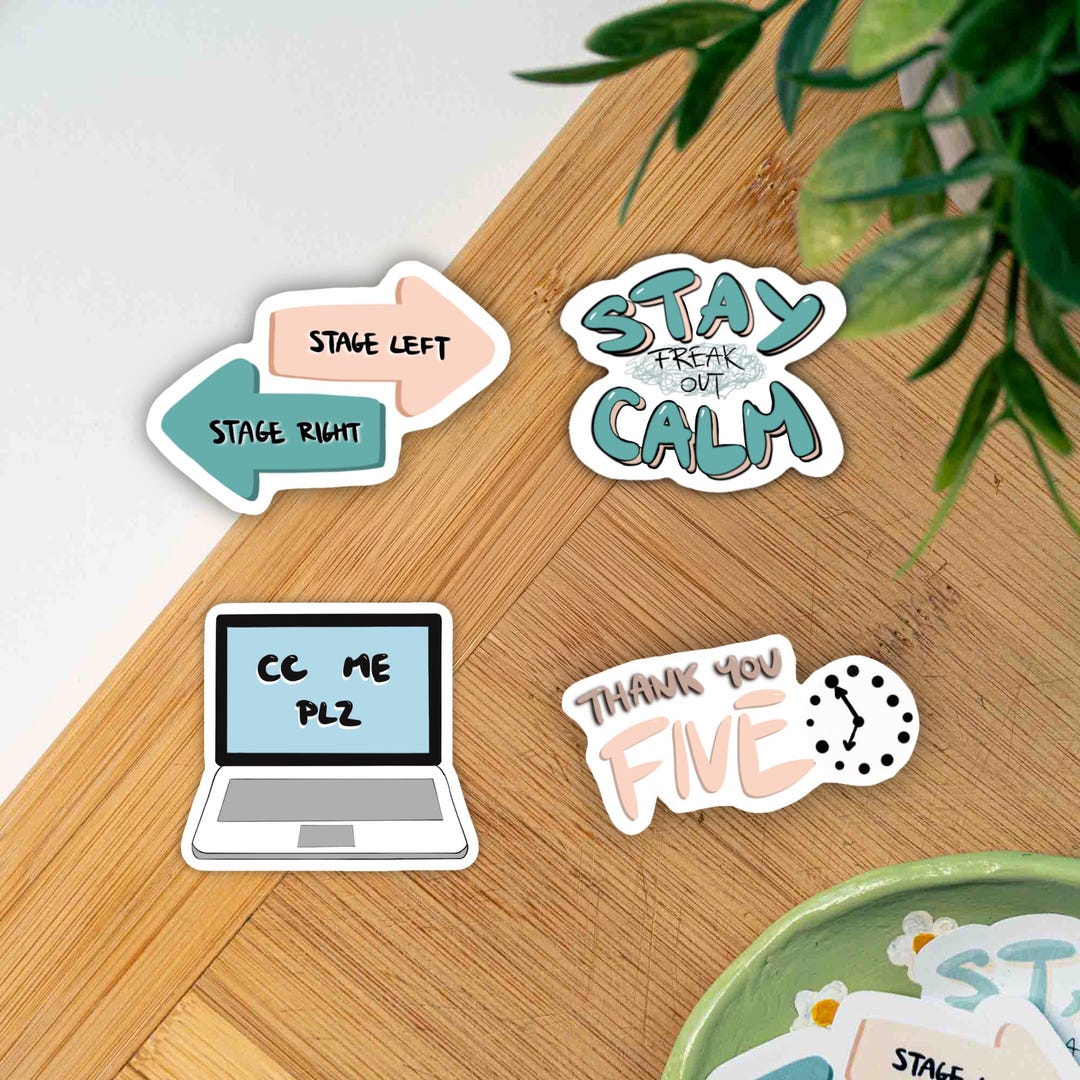 Theatre Stage Manager Sticker: Stage Directions, Laptop Decal - Etsy