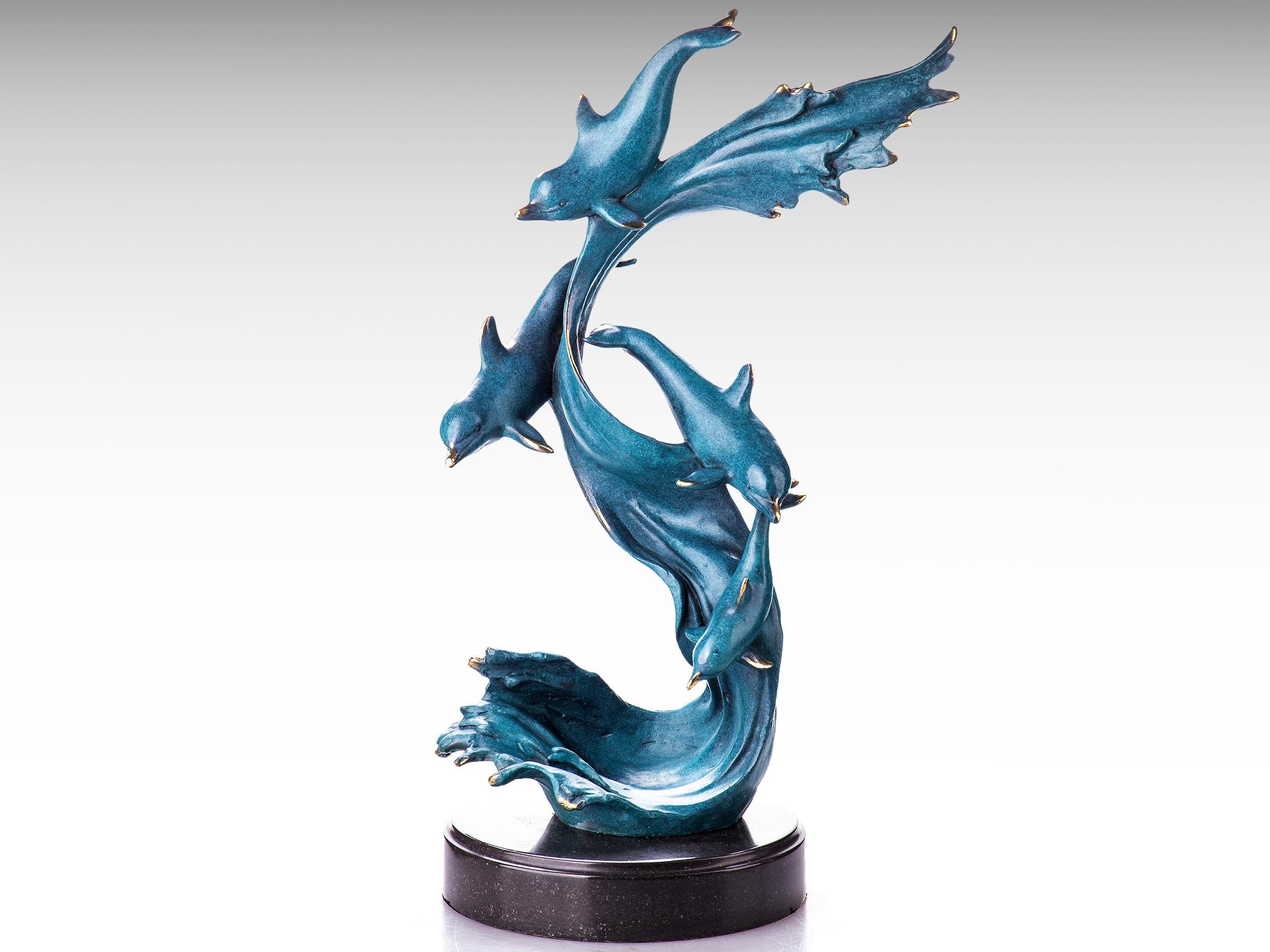 Bronze dolphin statue - Etsy 日本 Bronze dolphin statue - Etsy 日本