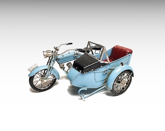 ドイツ　1940-50年代　ビンテージ　インディアン フィギュア。 ヴィンテージイエローインディアンバイクモデル：大型メタルバイク