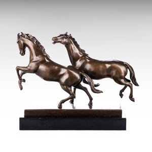 ブロンズ製跳ね馬像 – 高級ホーム＆オフィス装飾 - Etsy 日本