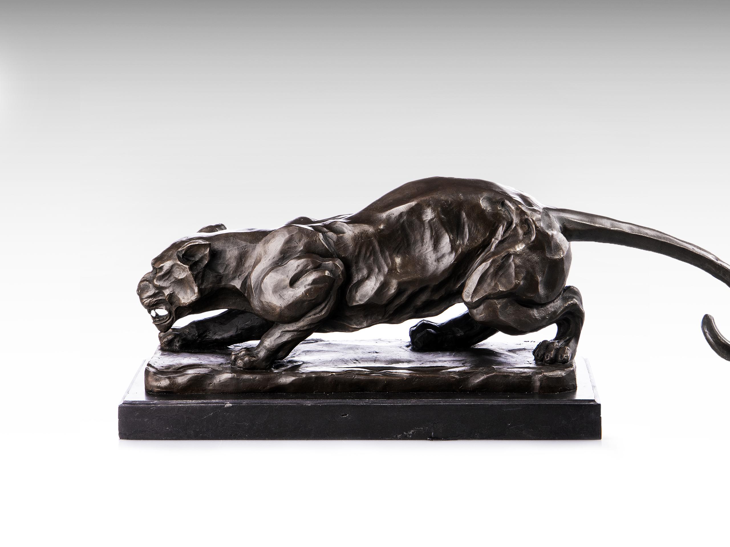 Vintage Crouching Black Panther - Etsy