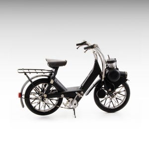 Vintage Bicycle Metal Model, Motor Bicycle Miniature Old Vintage Bike, Black Bicycle Metal Sculpture Metal Art Replica Collectible Gift Idea